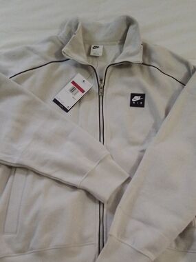 Nike Air Light Gray Half-Zip Track Jacket